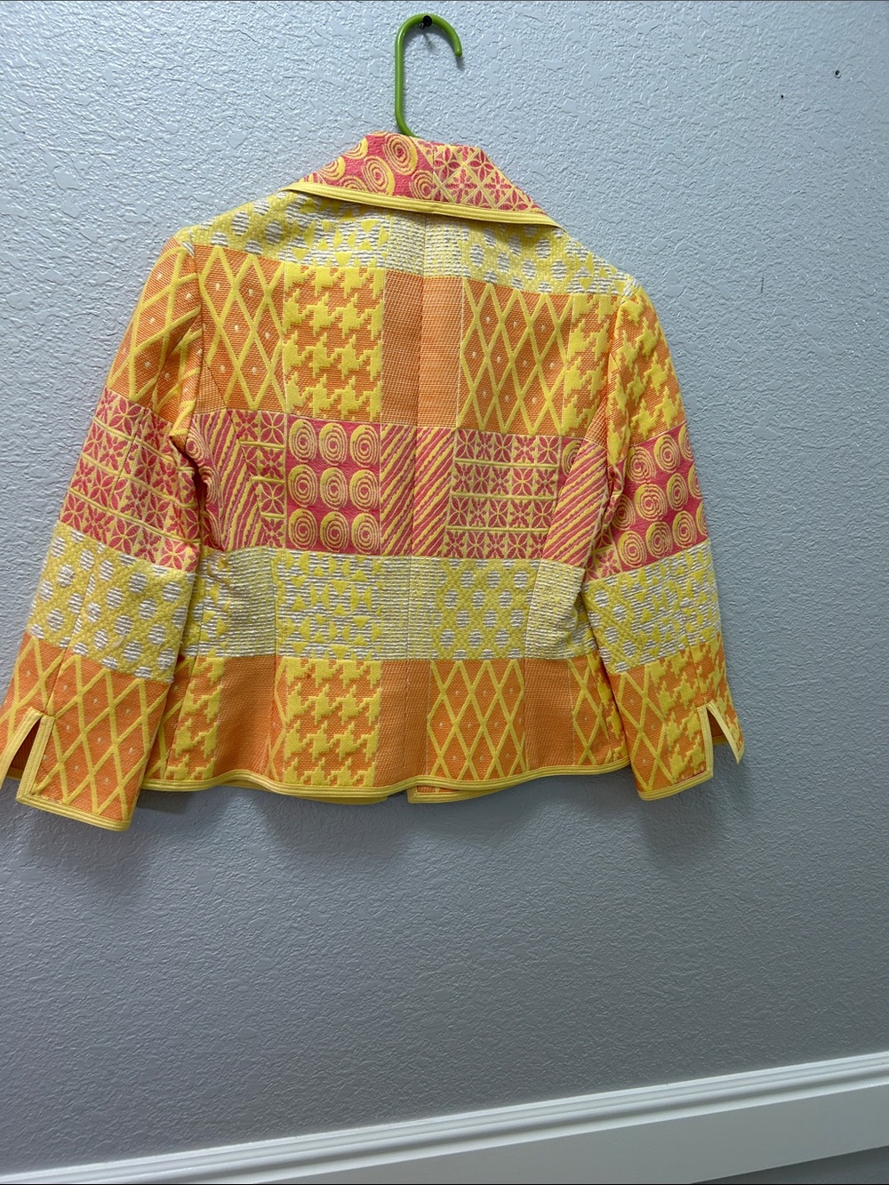 Vintage Carlisle Yellow and Orange Patchwork jacket - Picture 6 of 14
